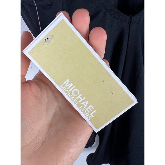 Michael Michael Kors Tummy Control Slimming Black One Piece Swimsuit 4 - Picture 8 of 9